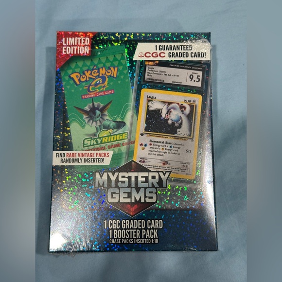 Pokmon Mystery Gems Box Sealed  1 CGC Graded Card + 1 Booster Pack Sealed  - ilac.rochib.com
